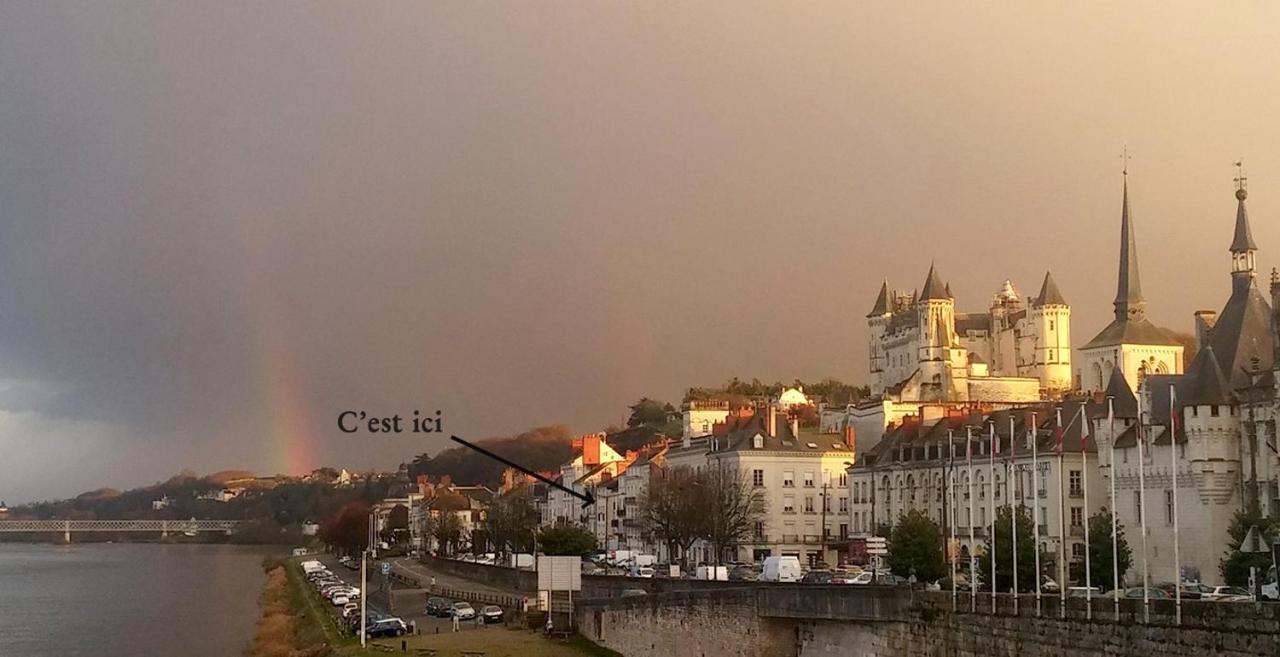 Balcon Sur Loire Local Velo Lägenhet Saumur Exteriör bild